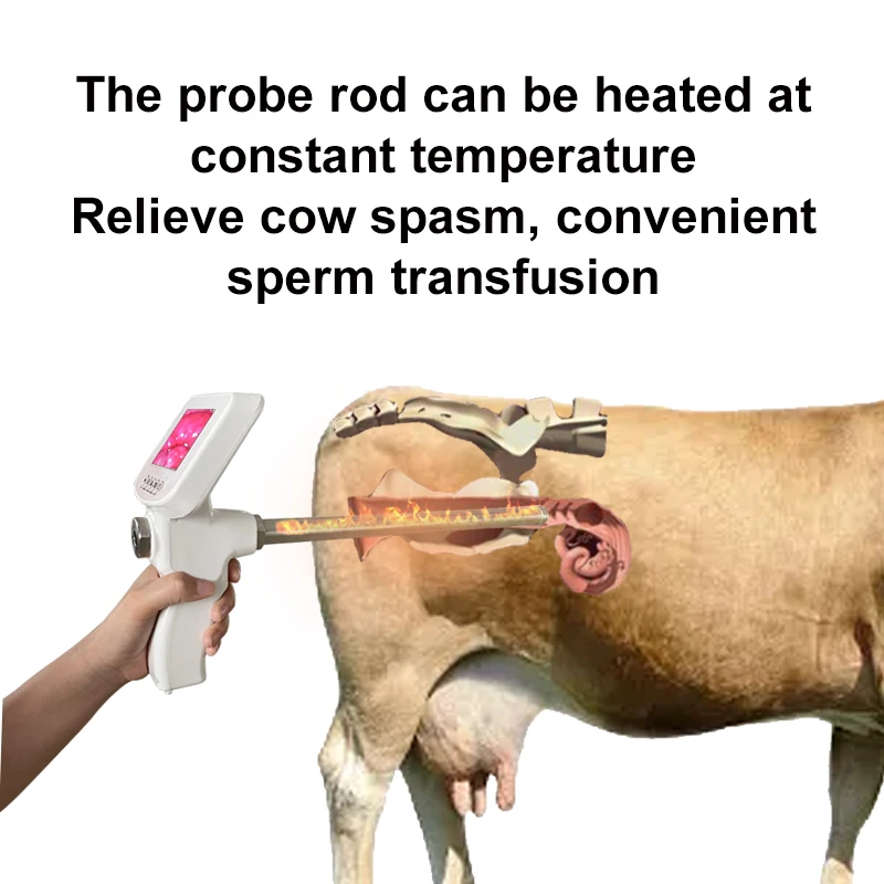 Cow Artificial Insemination Visual Endoscope Sperm AI Gun Tools Deferens Veterinary Breeding Kit Horse Cattle Farm 2021 New