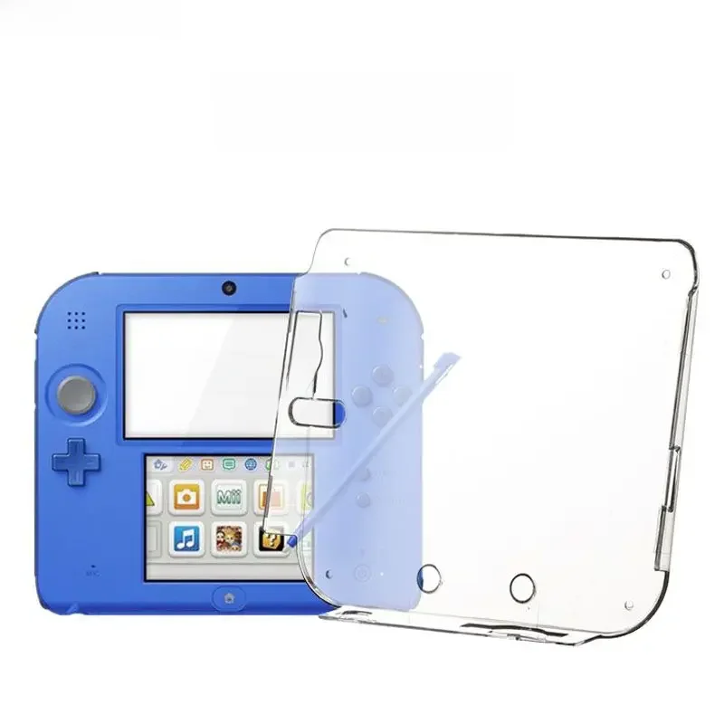 1 peça Crystal Clear Case Capa Protetora Pele Dura Shell para 2DS + Anti Dust Film Para Nintendo 2DS