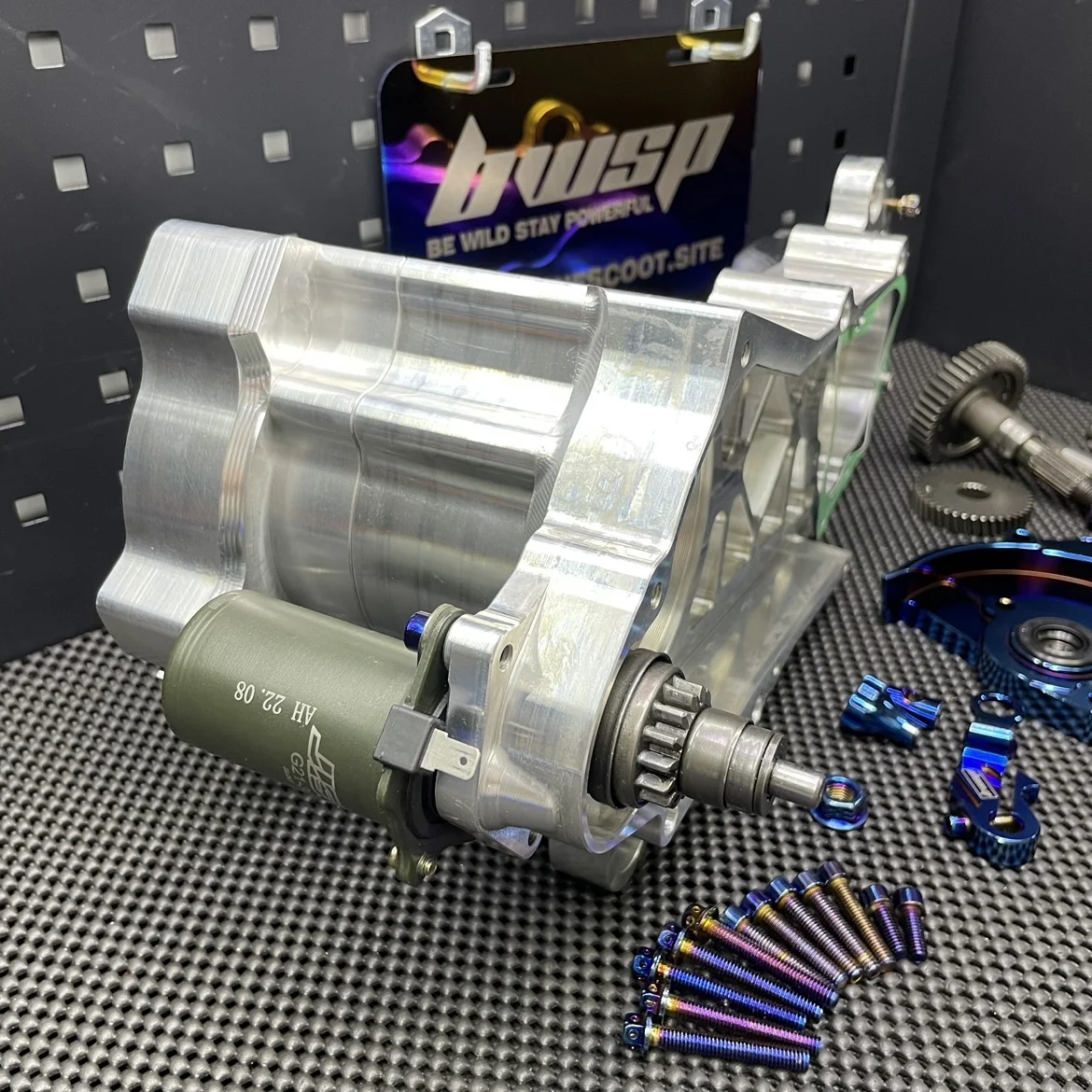 Dio cnc 132cc Billet Engine Case \