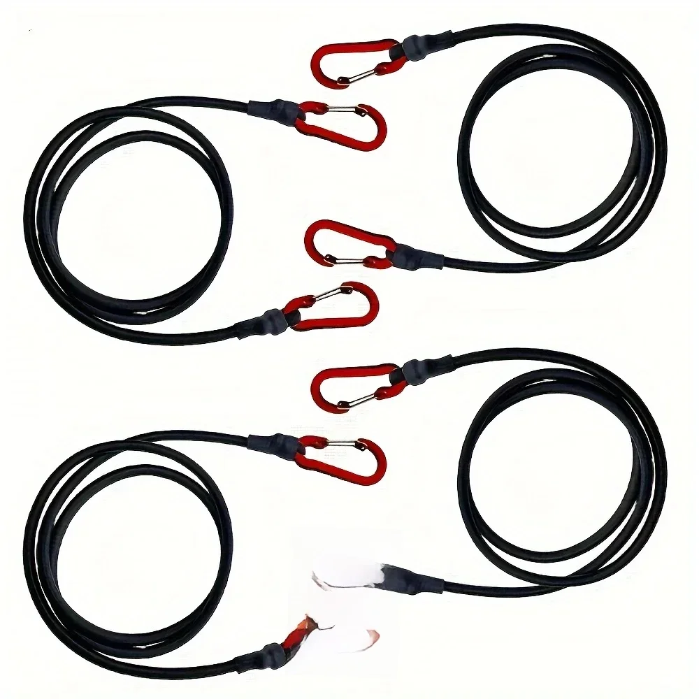 AliExpress Bungee Cords with Carabiner Heavy Duty Bungee Straps Elastic Rope for Luggage Rack,Cargo,Camping,Tent,Bike Transporting