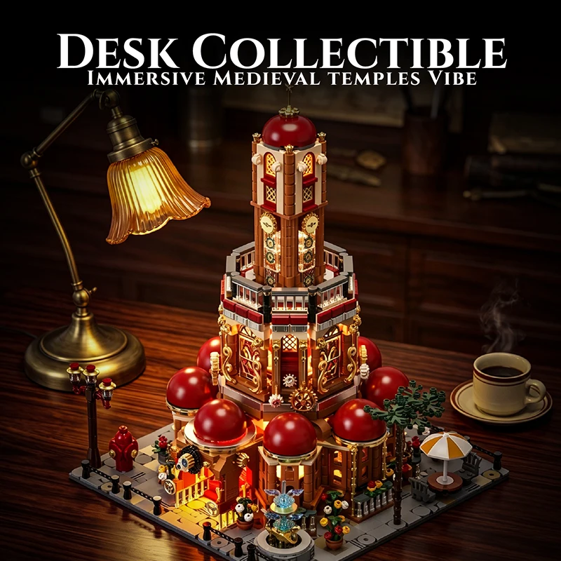 MOC 3207 Teile Kreative Steam-Serie Retro Jahrhundert-Palast LED Stadtansicht Bausteine DIY Modelle Puzzle Spielzeug Geschenk
