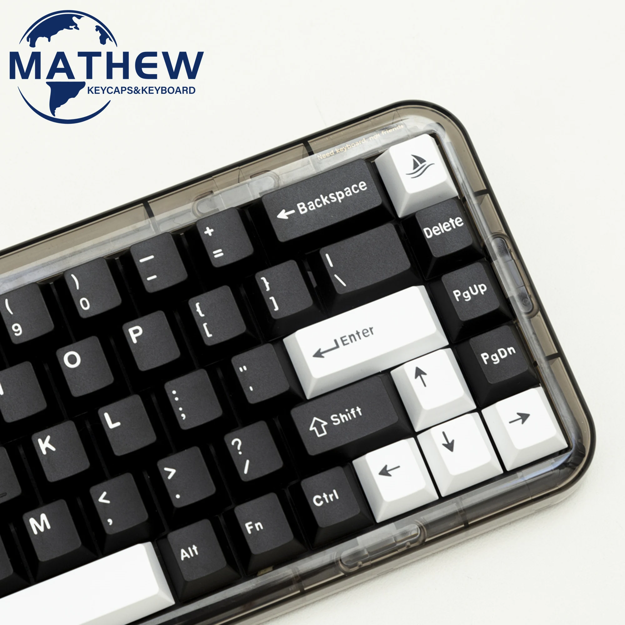 

Набор ключей GMK Clone WOB, Doubleshot Cherry Profile, полный комплект ключей с 173 клавишами, подходит для NZ CIY 68 84 87 980, черный набор ключей