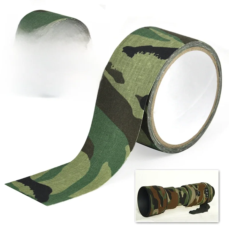 Bande de Camouflage imperméable auto-adhésive Durable Camping en plein air Camouflage furtif bande enveloppement accessoires de chasse