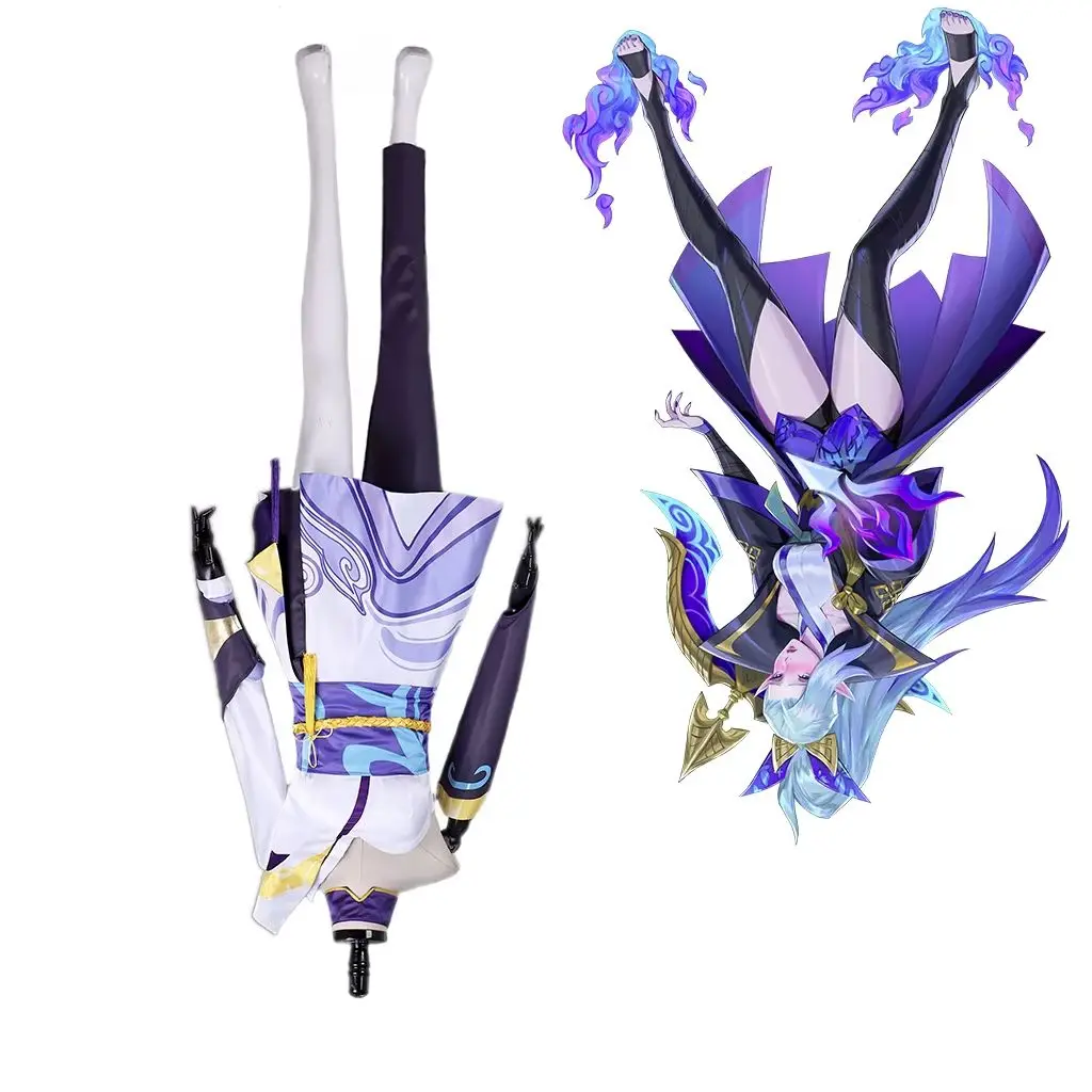 

Shauna Vayne Cosplay Game Spirit Blossom Costume Women Sexy Dress Hunter Combat Suit Halloween Party Comic Con Gown