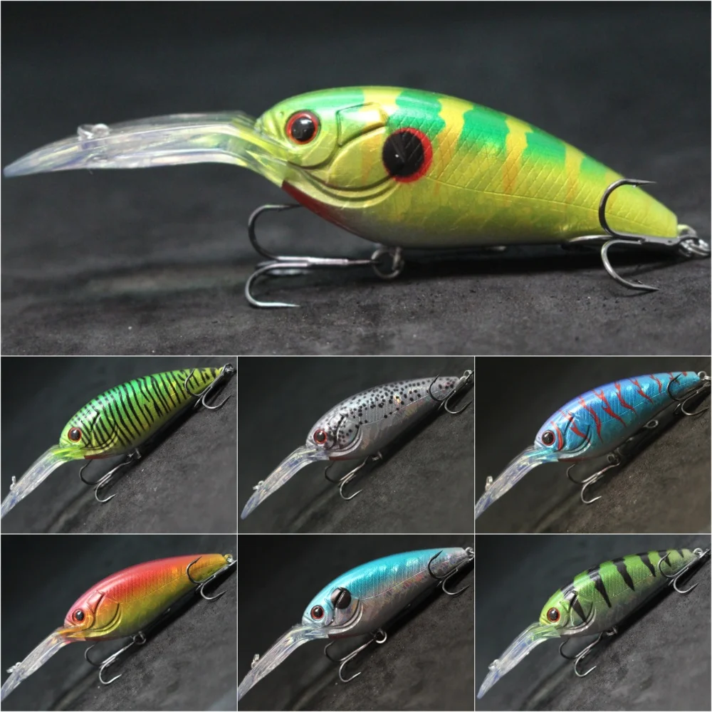 wLure Crankbait Fishing Lure 11cm 24g with Wobbler Deep Diver 3-4 Meters Tight Wobble C914