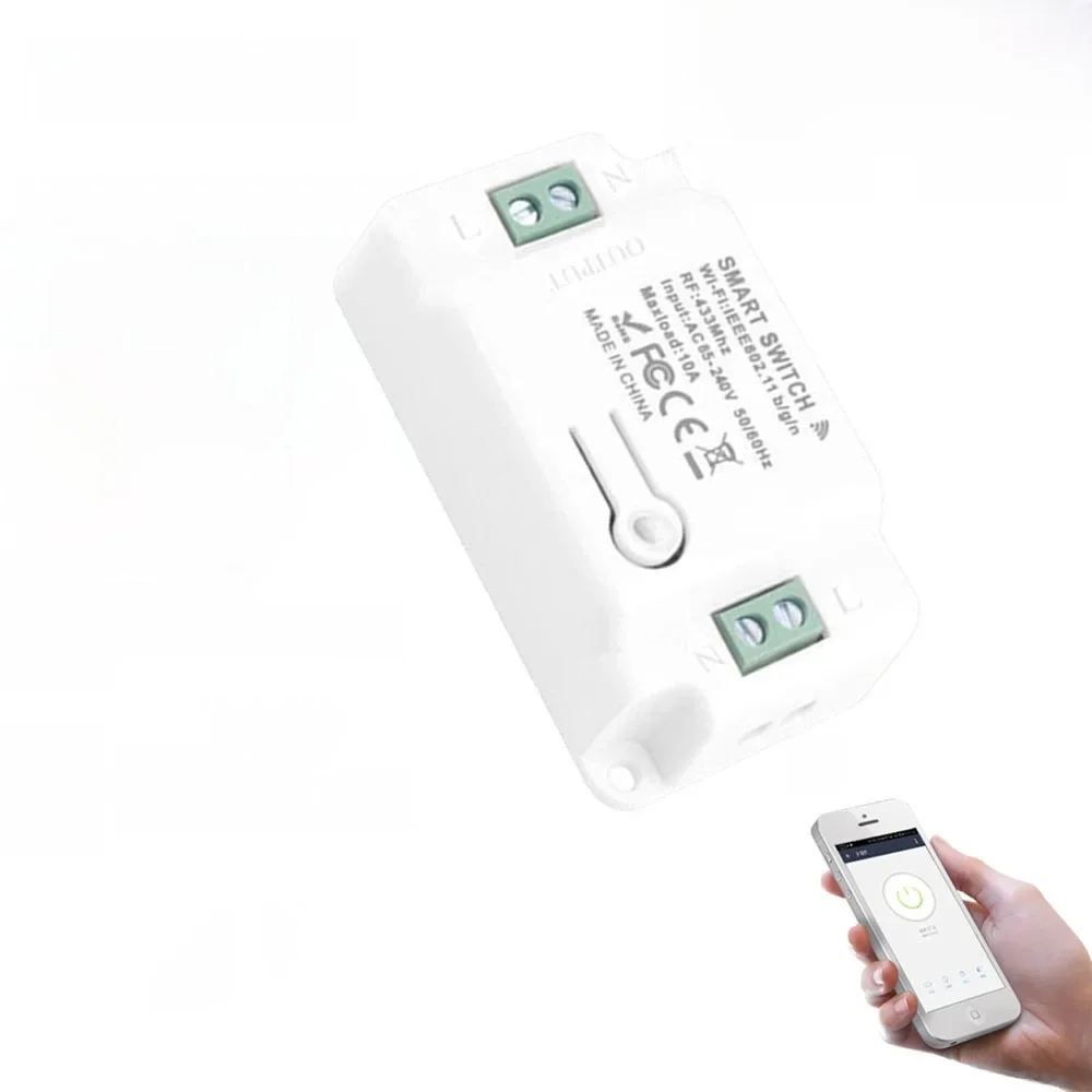 Szaoju Wifi commutateur à distance sans fil Tuya Smart Life Home APP + RF 433Mhz relais minuterie Module interrupteur de lampe murale AC110V- 220V