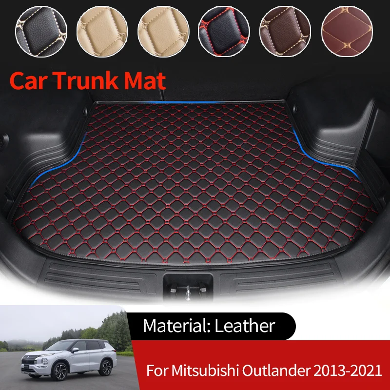 

for Mitsubishi Outlander MK3 GF ZJ 2013~2021 7 Seat Car Boot Liner Cargo Trunk Mats Luggage FLoor Waterproof Carpets Accessories