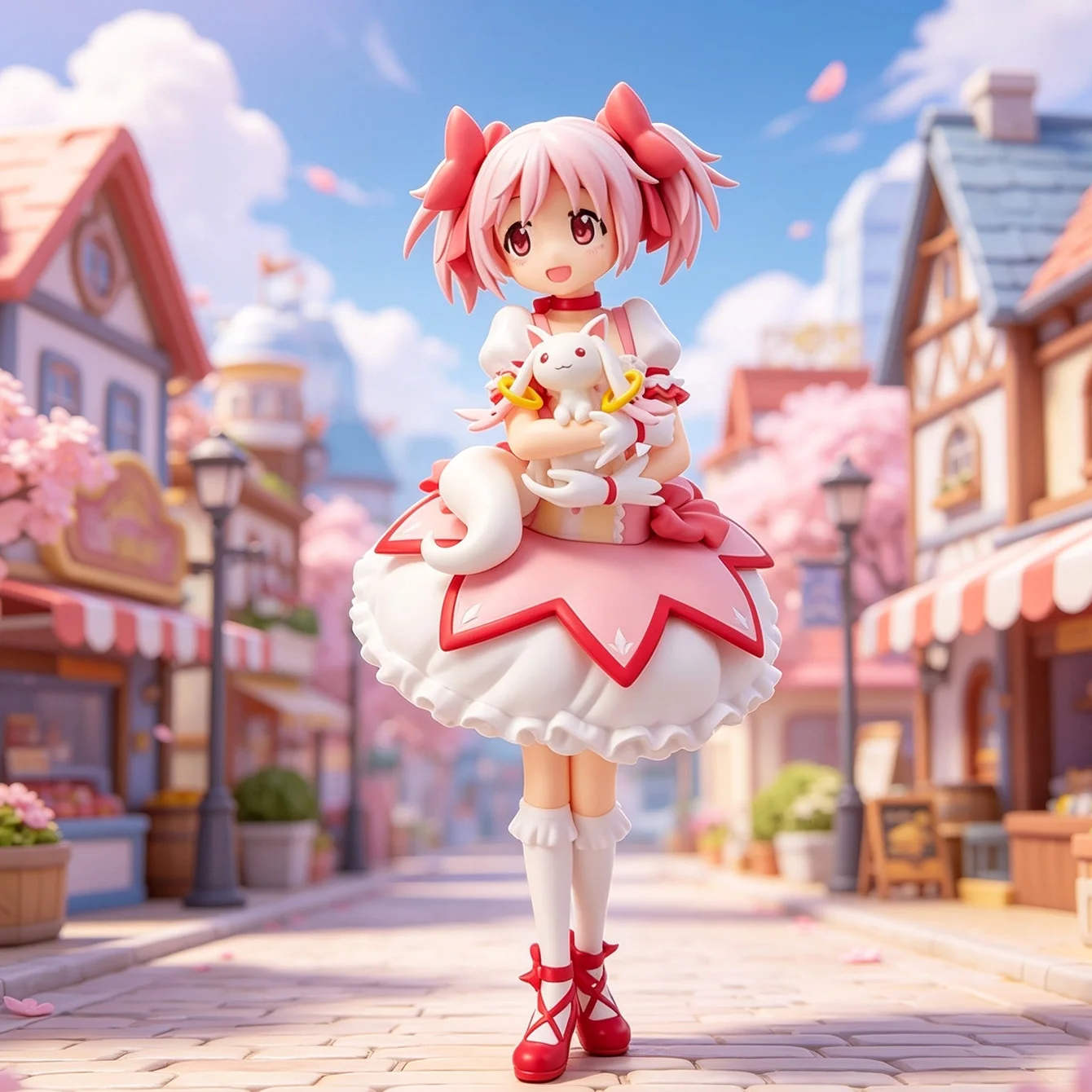 Madoka Kaname Magische Mädchen Version – Puella Magi Madoka Magica Anime-Figur |   Hochwertiges PVC-Sammlermodell