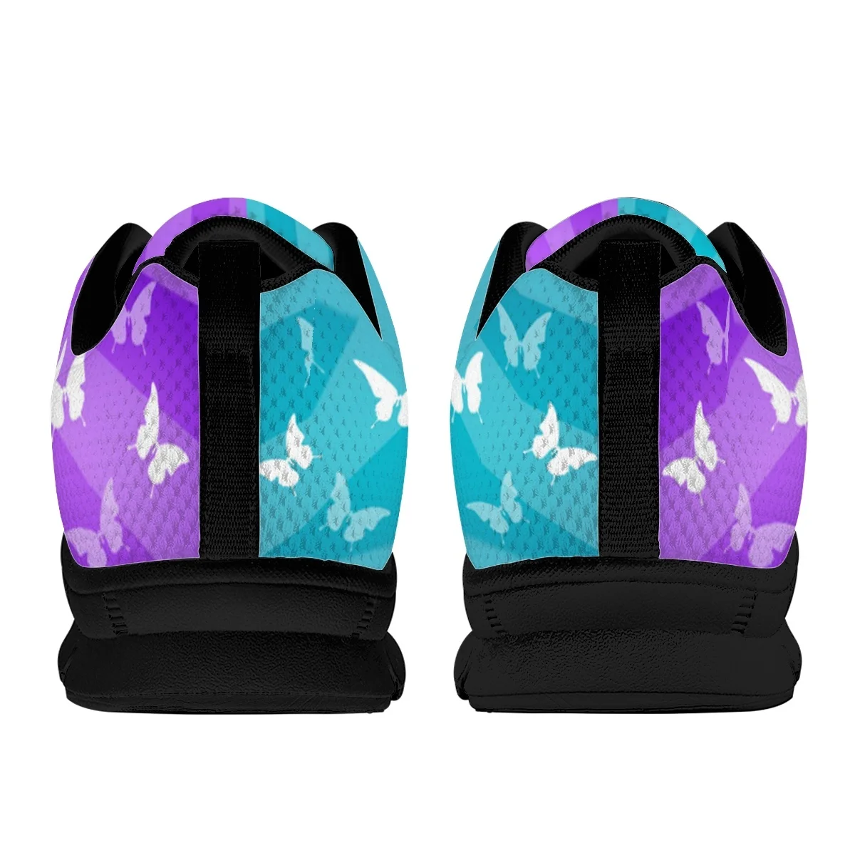 INSTANTARTS Autumn Comfort Sneakers  Autism Awareness Aids Butterflies Design Lightweight Lace-up Flat Shoes Classic Sport Shoes