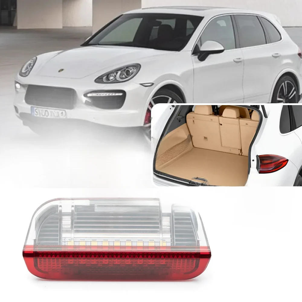 Pour Porsche Cayenne 958 2011-2018 970 Panamera LED rouge voiture coffre à bagages lumière coffre bottes lumières de courtoisie intérieures