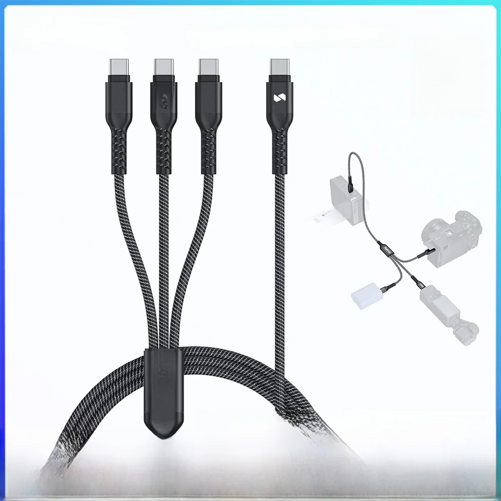 Kabel zasilający SmallRig 3 w 1 USB-C obsługuje szybkie ładowanie do 100 W dla aparatów Sony do podróży, studiów i sesji zdjęciowych na świeżym powietrzu -5079 — zdjęcie produktu 7