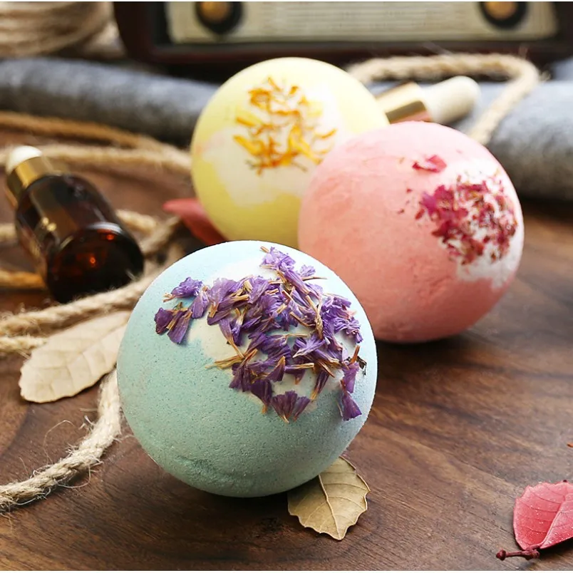 100g Bath Sea Salt Ball Bath Bombs Essential Oil Aromatherapy Type Deep Body Cleaner Natural Bubble Bathroom Tools For Gift