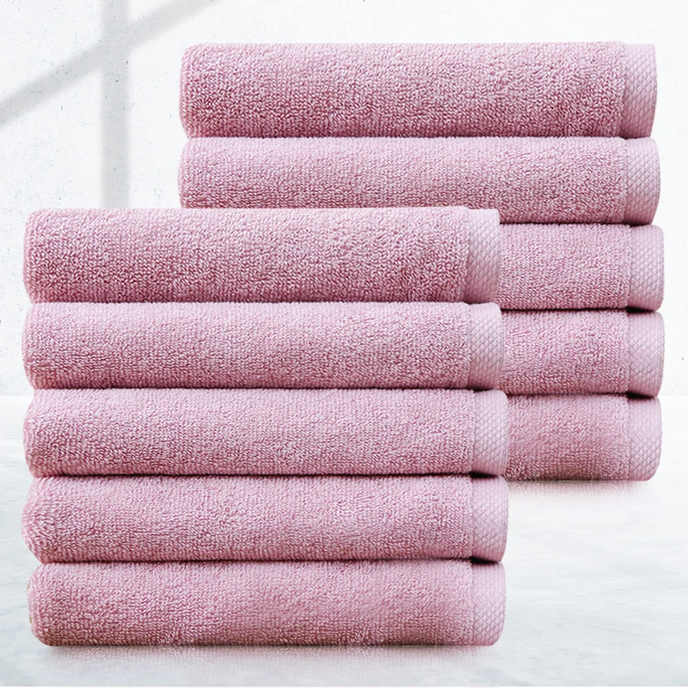 [Cotton Cloud] Quick dry, 130g 100% cotton, 30 number hotel towel, 5/10 pieces of baby pink, bath towel, 40*80cm Cotton Cloud