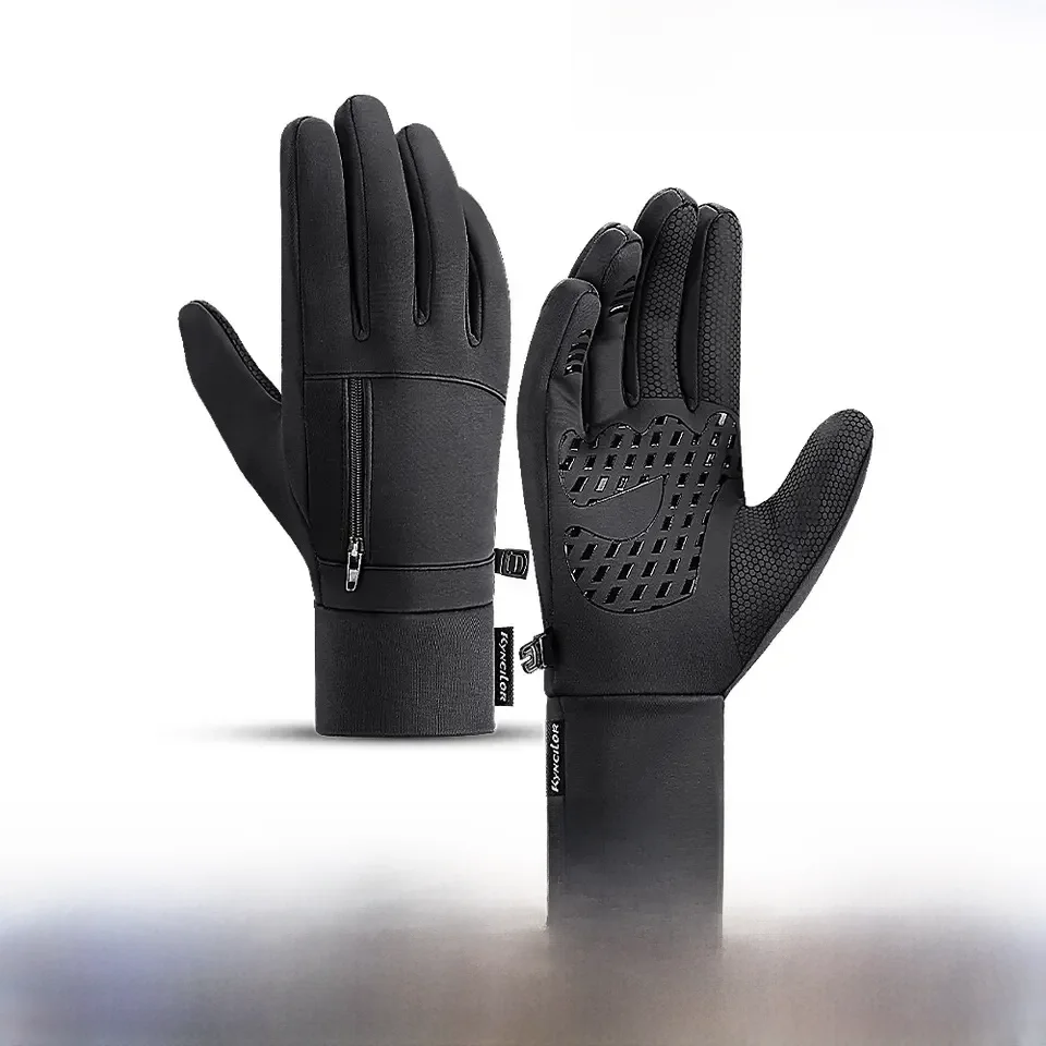 AliExpress RNO Rich Name Ocean Winter Outdoor Cycling Gloves for Men and Women Touchscreen Windproof Warm Sport Splashproof Silicone Non-slip Motorcycle Gloves