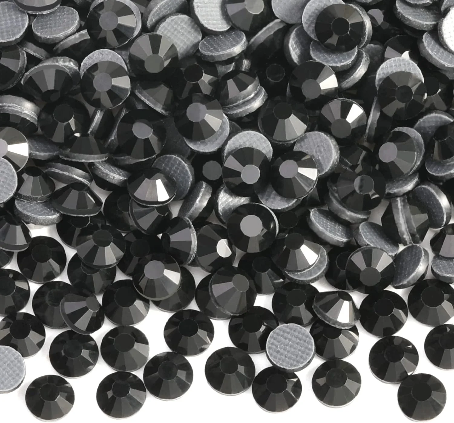 Rigta Jet Black SS16 SS20 Hight Quality DMC Hot Fix Rhinestones Flatback Glass Hotfix Rhinestone Stones For Garment Shoes DIY