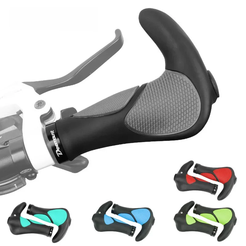 AliExpress Deemount Mtb Handle Grips W/ Bar End Ergonomic Anti-slip Bicycle Handlebar Cover Doule Lock TPR