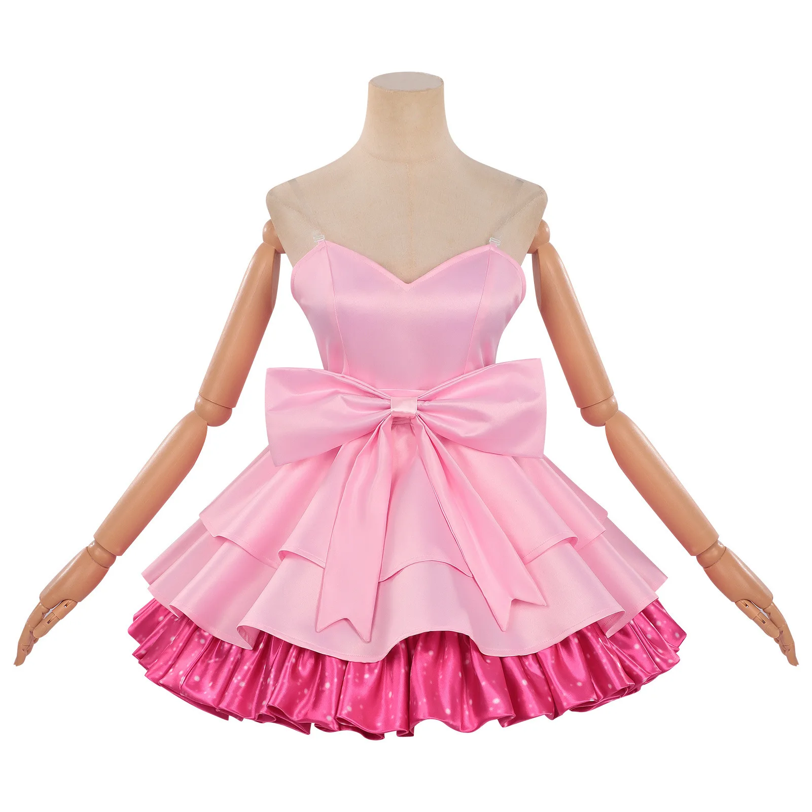 Alien Stage Mizi Cosplay Costume Pink Dress Idol Stage Outfit ALNST Character Halloween Party Costume view 3
