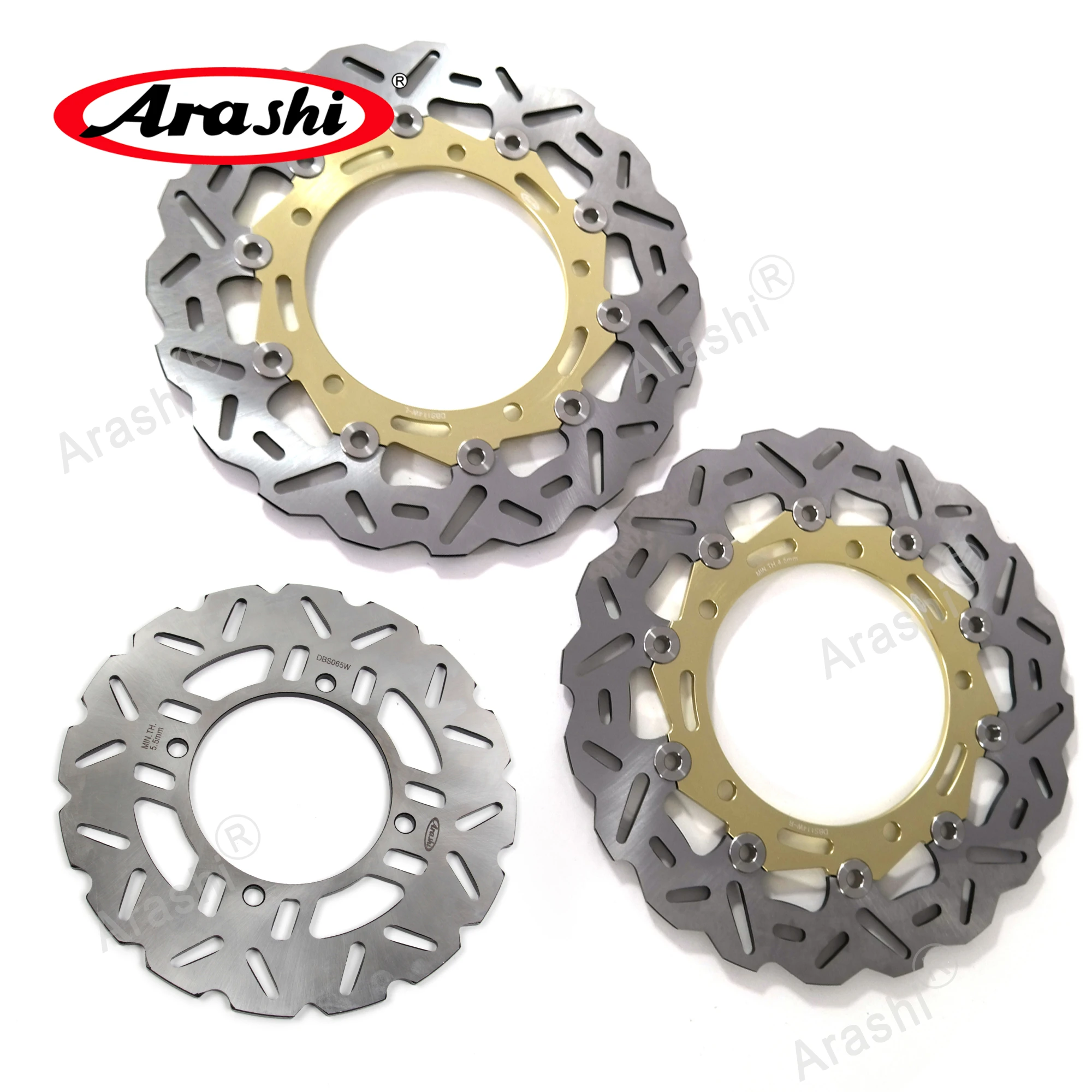 

ARASHI Z900 / ABS CNC Front Rear Brake Rotors Floating Disc For KAWASAKI Z 900 ABS 2017 2018 2019 2020 2021 Aluminium Alloy