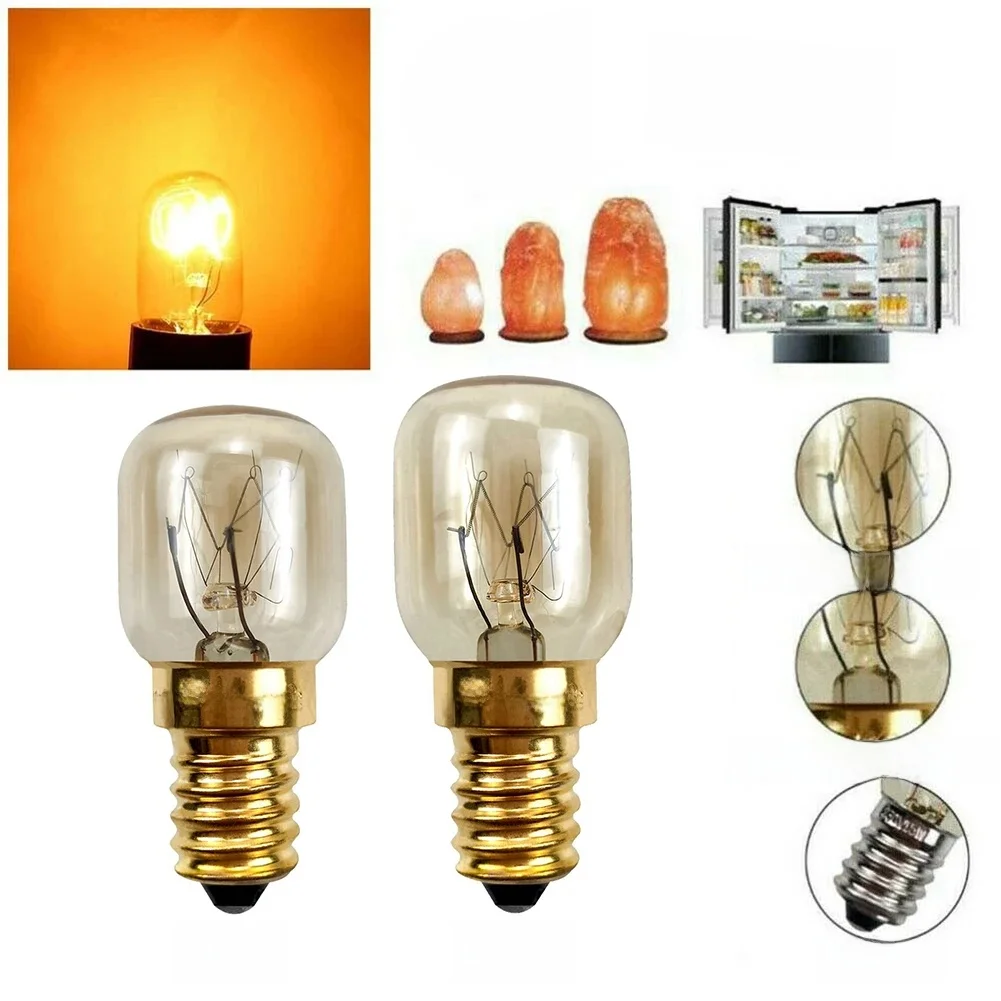4 STKS E14 Zout Lamp Globe Lamp 25 W Gloeilampen 240 V Koelkast Oven Vervanging Vintage Gloeilampen - afbeelding 2