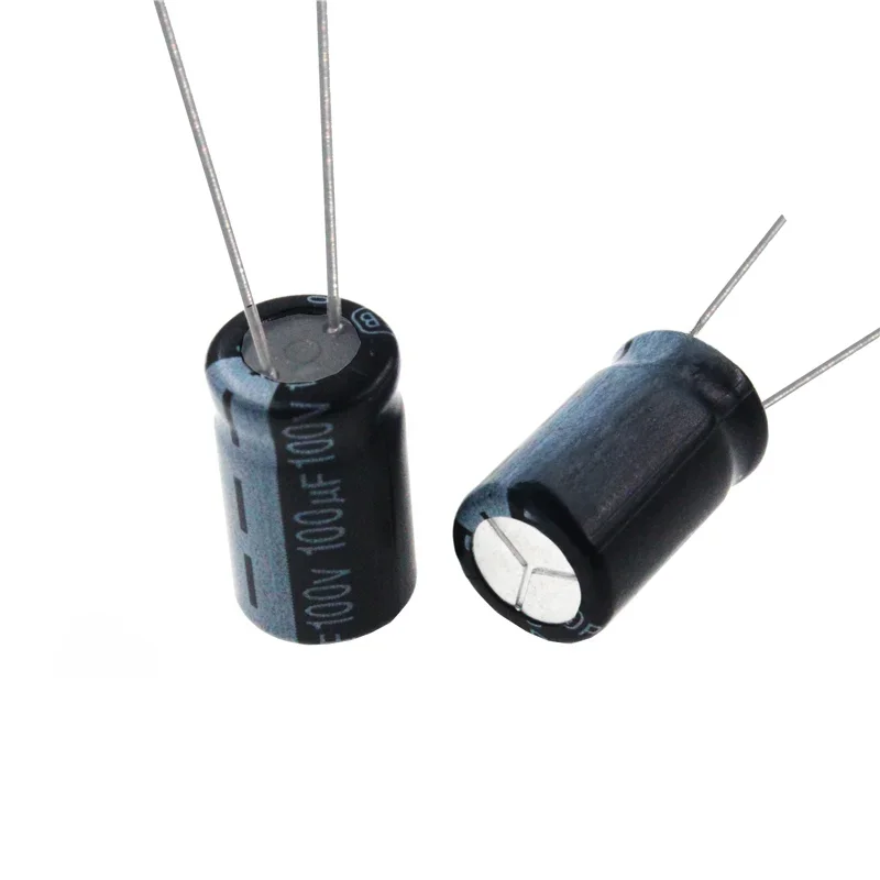 10szt 100uF 100V 100MFD 100Volt Aluminiowy kondensator elektrolityczny 10*16mm Radial 100mf100v 100uf100v 100v100mf 100v100uf — zdjęcie 2