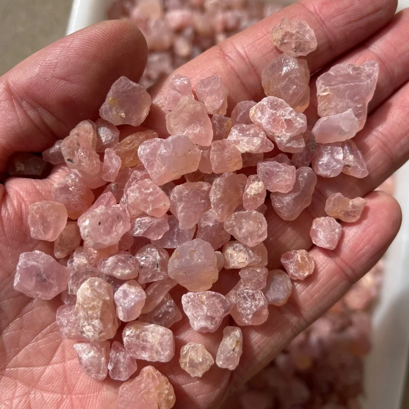 Raw Natural Morganite Pink Gemstone 100g Meditation Healing Crystals for Jewelry Craft DIY Aquarium Decor