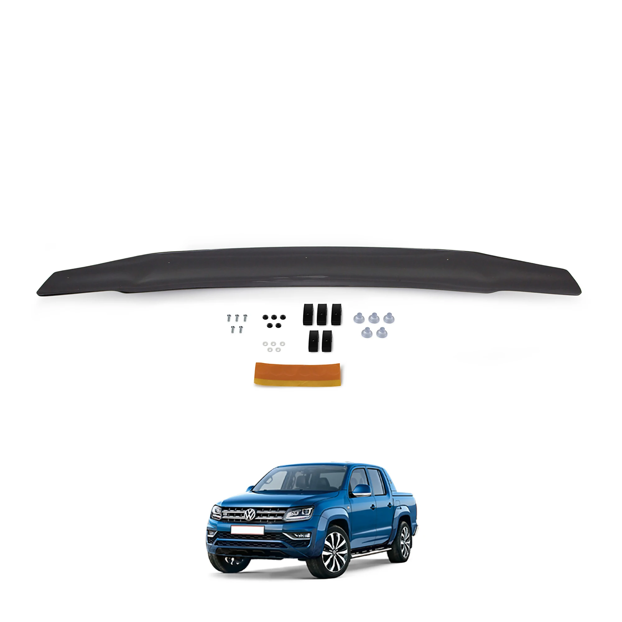 For VW. Amarok (2010-2020) Hood Defector, Protects from Particles & Bug, All Weather - Durable and Easy Assembly