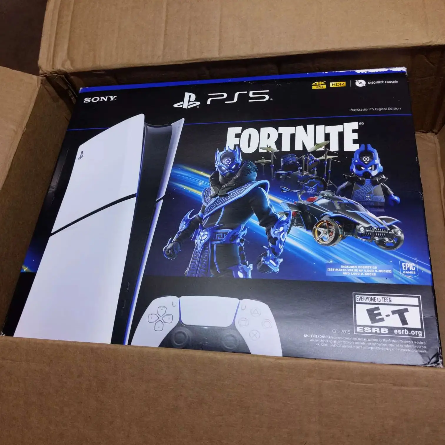 Sony Digital PS5 Slim Console - Fortnite Cobalt Star Bundle