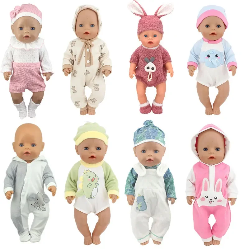 2023 modne kombinezony dla lalek pasujące do ubranek dla lalek 43 cm Baby Doll 17 cali Reborn Baby Doll — zdjęcie 2