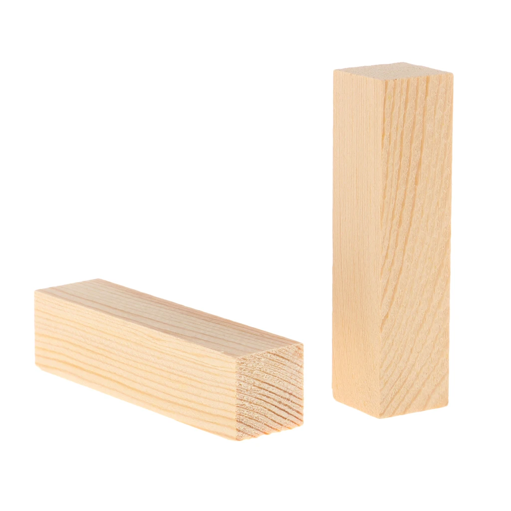 20Pcs Balsa Wood Blocks DIY Modelling Craft Pine Wood Woodworking Crafts Set Creative Wood Blocks Assembling and Stacking Toys