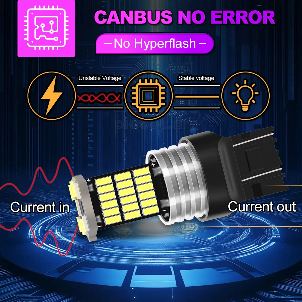 

2 шт. светодиодные дневные ходовые огни DRL лампа Canbus W21/5W 7443 T20 для VW Beetle 2012-2019