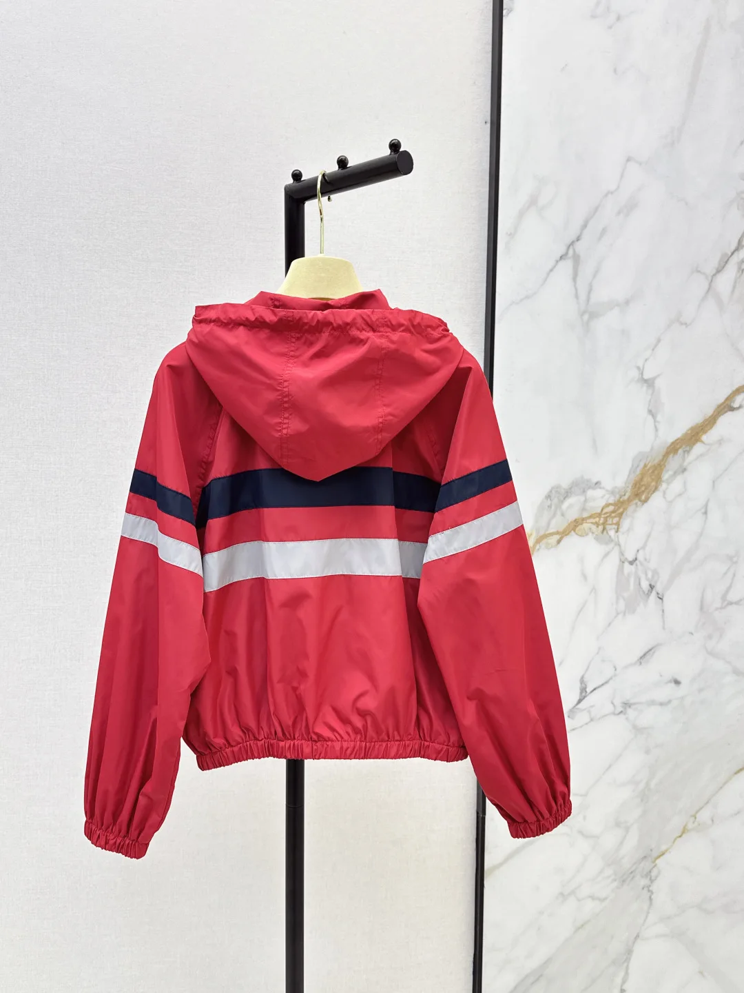 

2026 Spring & Summer New Letter Patch Retro Casual Sports Hooded Jacket Coat