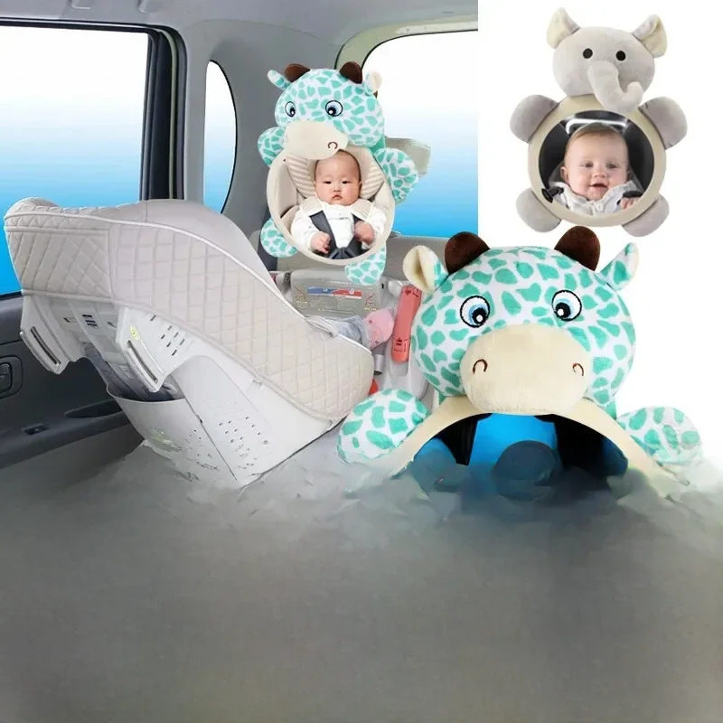 Miroir de voiture pour bébé, siège de voiture de sécurité, rétroviseur arrière pour siège de voiture, large vue cristalline, incassable, moniteur pour enfants