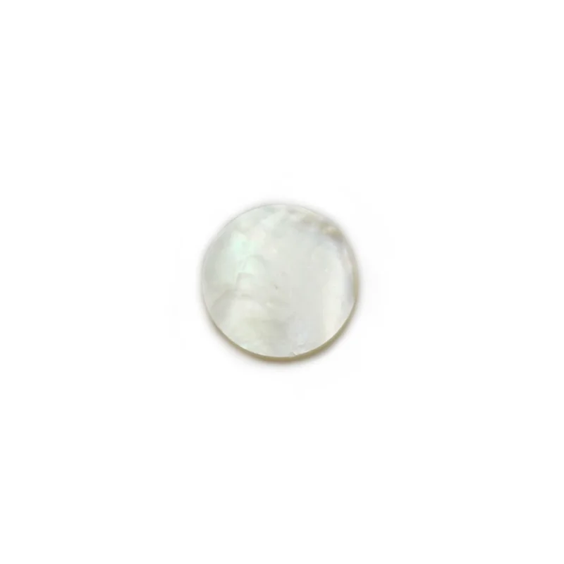 5pcs Natural White Shell Mother Of Pearl Cabochons Disc Flat Round Shape 8/10/12/14/20mm  For Jewelry Making DIY Pendant Ring