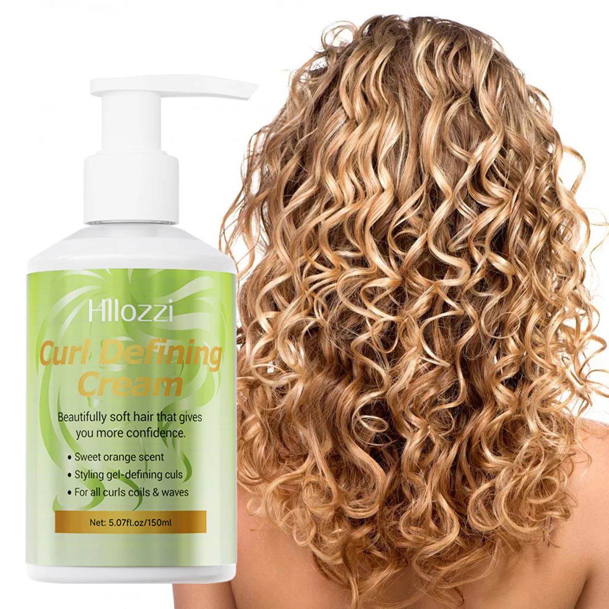 

Curl-defining cream, provides long-lasting frizz control, adds elasticity and volume, and sets the hairstyle.