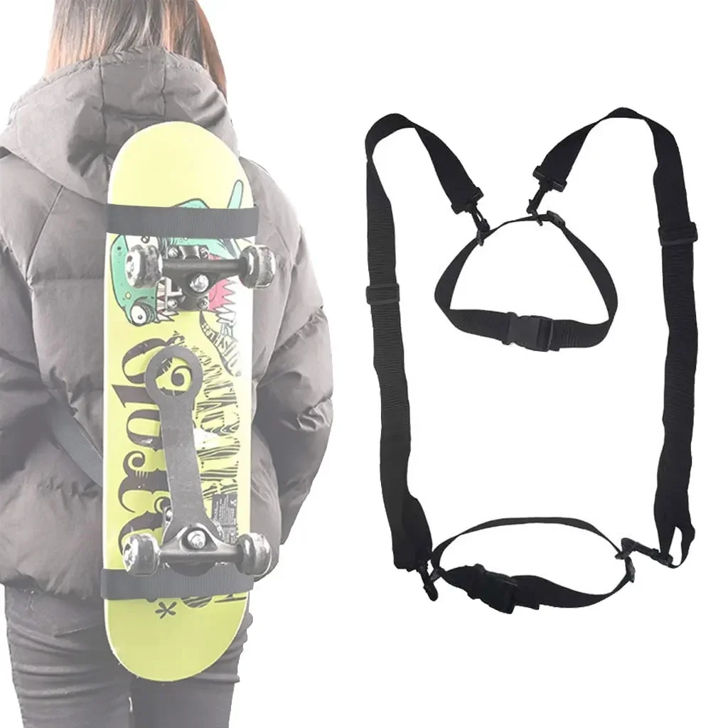 Longboard Deskorolka Chusta na ramię Plecak na ramię Pasek do noszenia na ramieniu Narty Snowboard Pasek do plecaka — zdjęcie 2