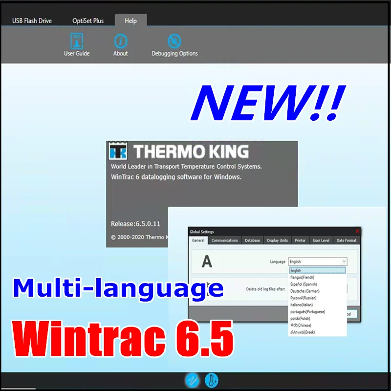 

Новейшее диагностическое программное обеспечение Thermo King Wintrac 6,5, новая версия, поддержка нескольких языков