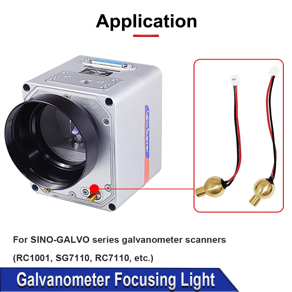 DIGRAY SINO-GALVO focusing light for SG7110 RC1001 RC7110 Laser Galvanometer Scanner 650nm Red Dot Accessories