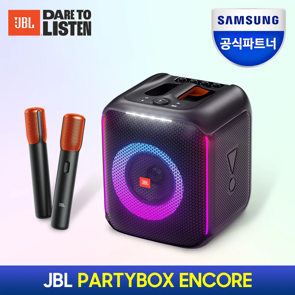 Samsung Officialpartner Jbl Partybox Encore Bluetooth Speaker 2 Wireless Microphones Karaoke Speaker Party Box Encore