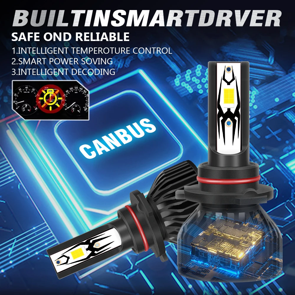 9005 9006 LED المصابيح الأمامية تحويل عدة مرحبا لو شعاع مصابيح كهربائية مروحة التبريد 6500 كيلو الضوء الأبيض لنيسان أرمادا 2011-2015