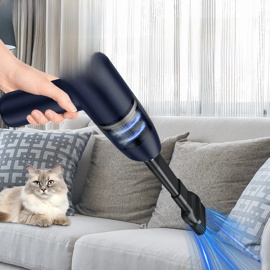 BELIBUY Autostofzuiger Draagbare stofzuiger huishoudapparaat High Power Mini draadloze reiniger Tapijtstofzuiger - afbeelding 2