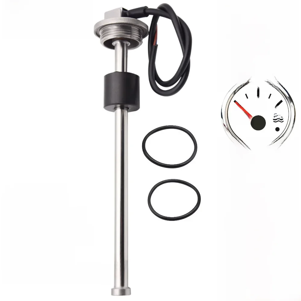 Niestandardowy wodoodporny wskaźnik cyfrowy 52 mm Wskaźnik poziomu paliwa do łodzi samochodowej z alarmem 0-190ohm 240-33ohm Czujnik poziomu paliwa Wskaźnik zbiornika oleju — zdjęcie 2