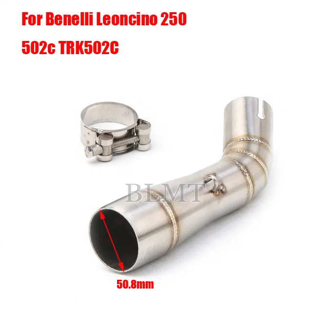 For Benelli Leoncino 250 For Benelli 502c TRK502C Motorcycle Exhaust Muffler mid Link Pipe with sc YOSHIMURA Exhaust