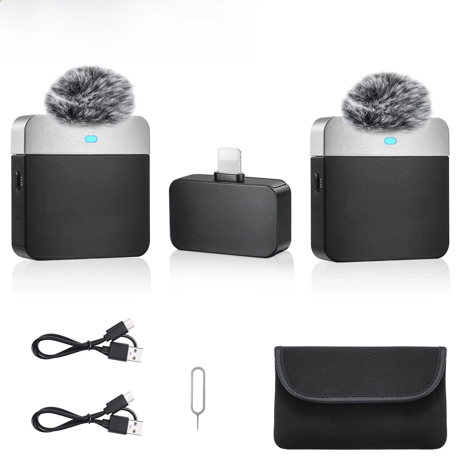 BOYA BY-M1V Bezprzewodowy mikrofon pojemnościowy Lavalier Lapel do iPhone'a Androida Smartfona Aparatu PC Gry YouTube Transmisja Vlog — zdjęcie 2