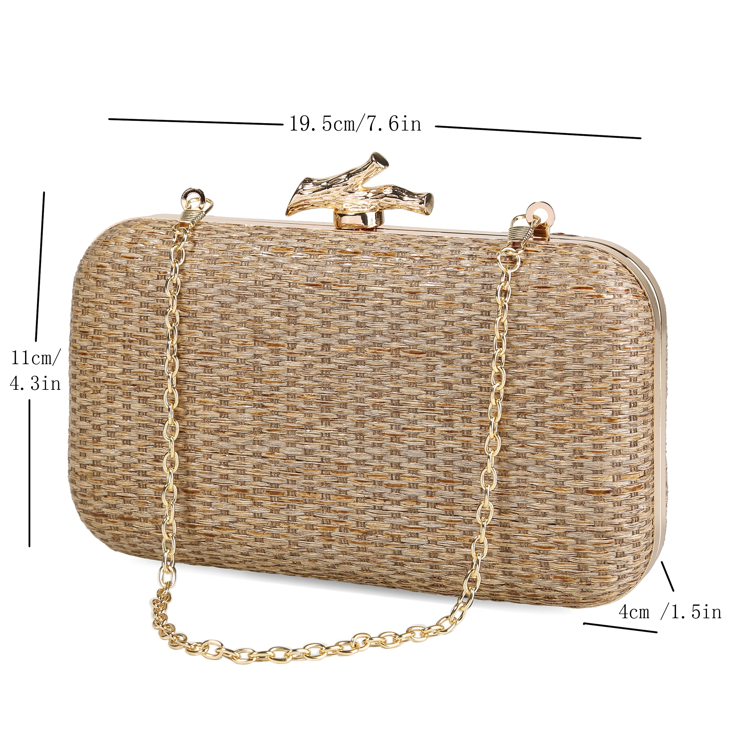 Women  Straw Bag 2024 Women\'s Luxury Bag Evening Bags Luxury Designer Bags Box Clutch Bag