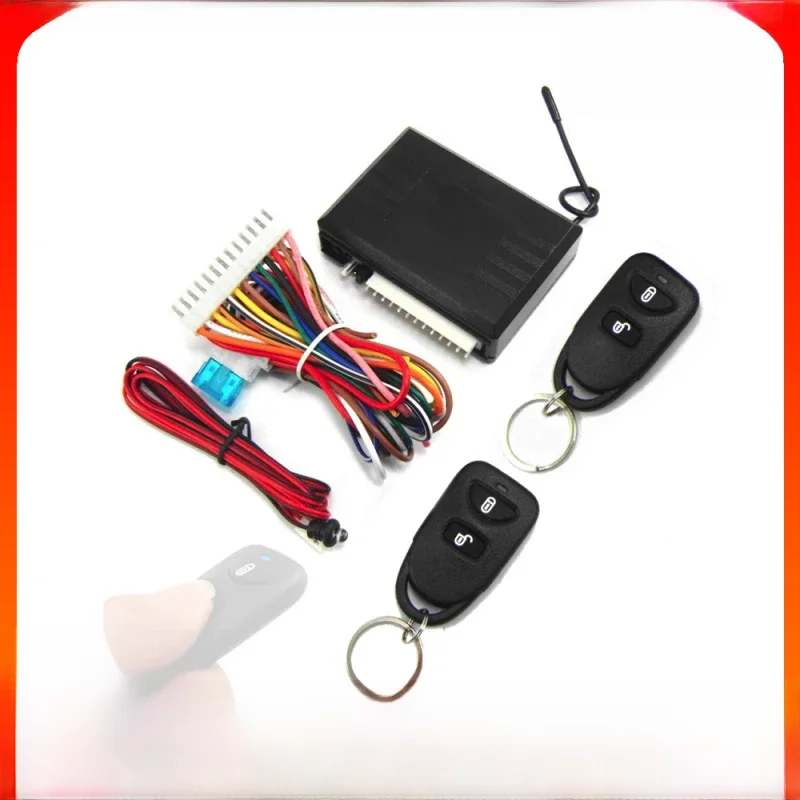 Système d'entrée sans clé de voiture, kit de verrouillage central à distance automatique universel, 12V, boîtier de commande, indicateur LED, 2 télécommandes