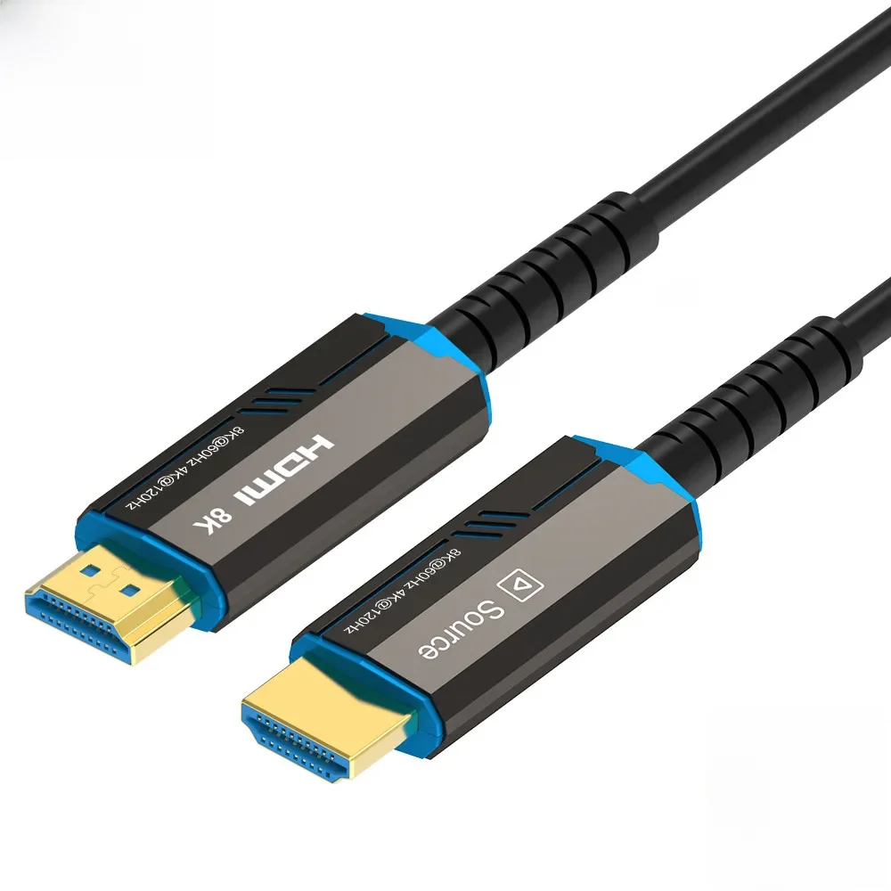 8K HDMI 2.1 kabel światłowodowy Splitter 8K/60Hz 4K/120Hz 48 gb/s o bardzo wysokiej prędkości obrotowej HDR eARC dla HD TV, pudełko żarówka jak gracza komputerowego — zdjęcie produktu 7