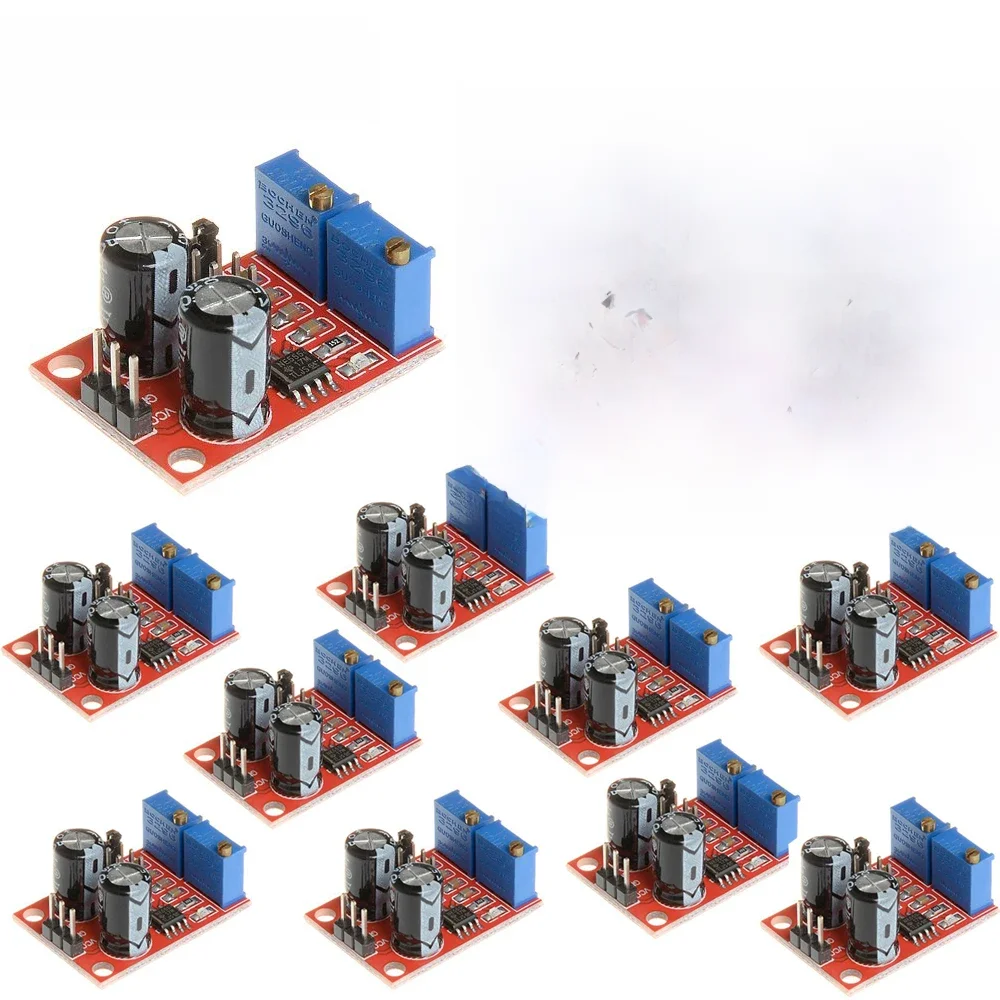 AliExpress NONE 5/10pcs NE555 Pulse Frequency Duty Cycle Adjustable Module Square Wave Signal Generator 5V-12V Stepper Motor Driver ne 555