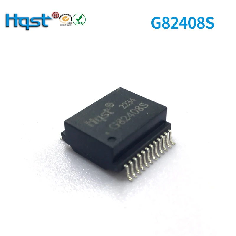 

The commercial grade G82408S has a 10G rate application NIC RJ45 transformer LAN anti-interference magnetic module filter