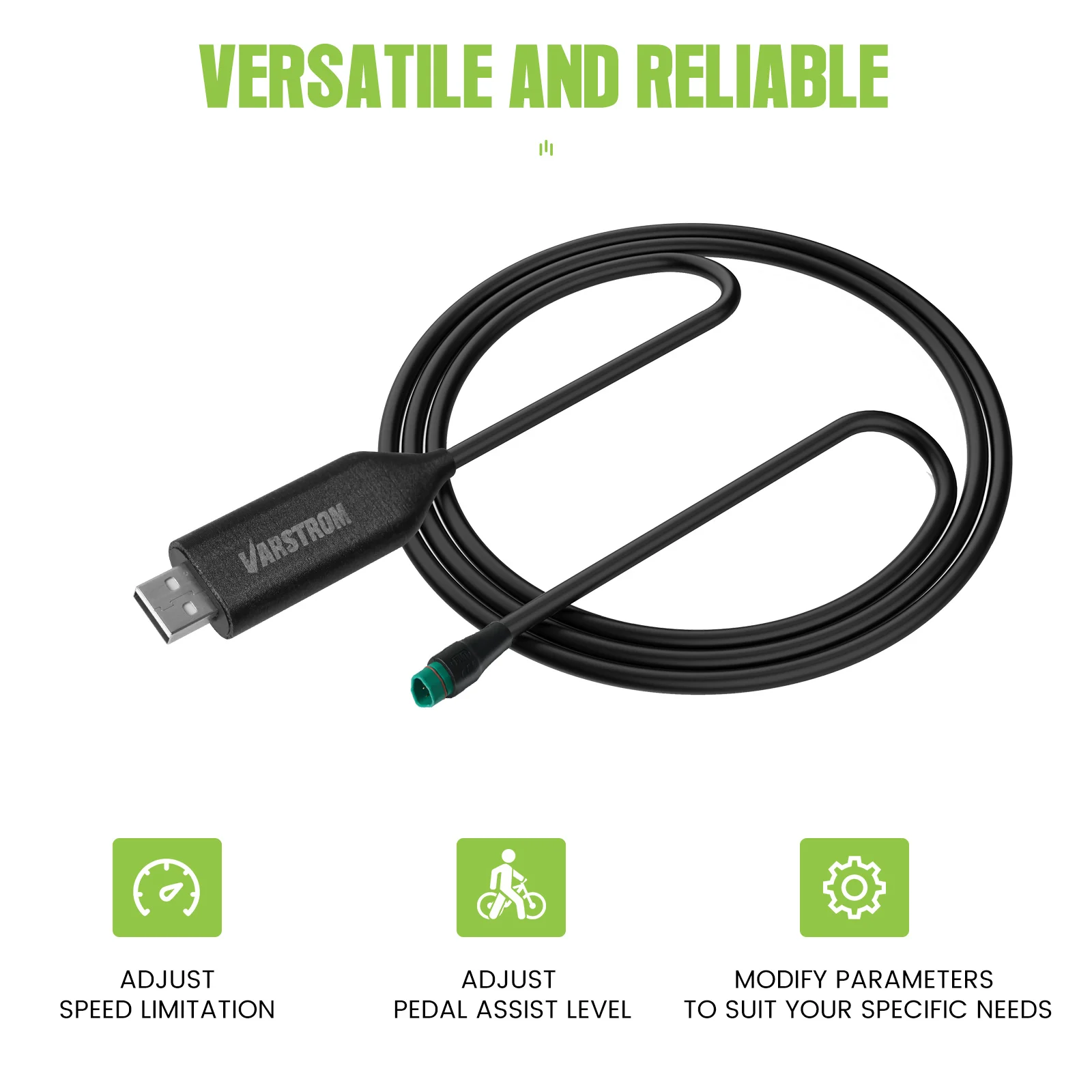 Bafang USB-CAN-Programmierkabel mit 100 Zentimeter Länge für das Bafang CAN BUS Mittelmotor-Kit BBS01B BBS02B BBSHD eBike-Motor programmiertes Kabel zur Geschwindigkeitsbegrenzung des PAS-Systems – Detail 4