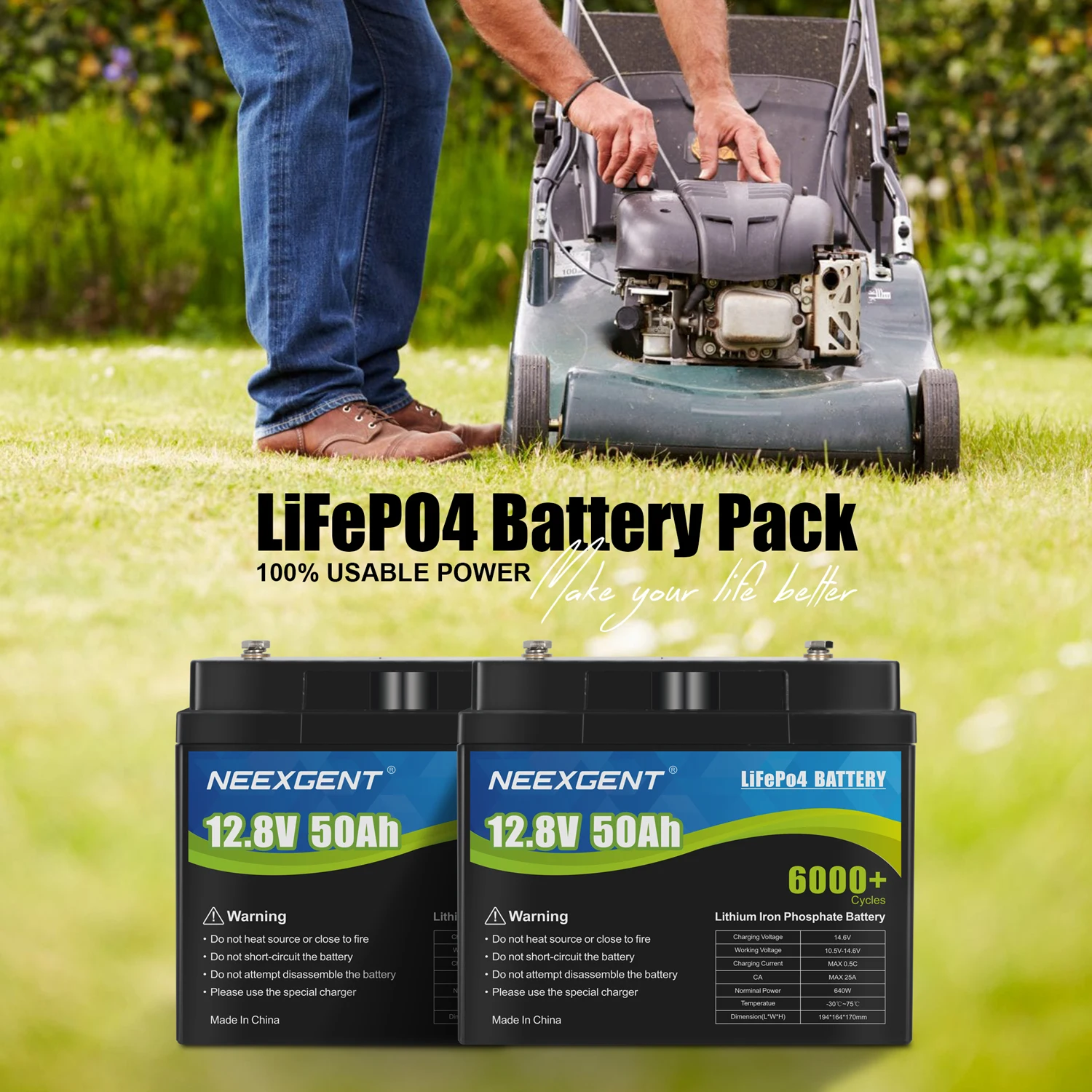 Portable Neexgent 12V 50ah Lifepo4 Battery Pack 12.8v DIY Battery Pack EV For Use Home Energy Storage Overcharge Protection